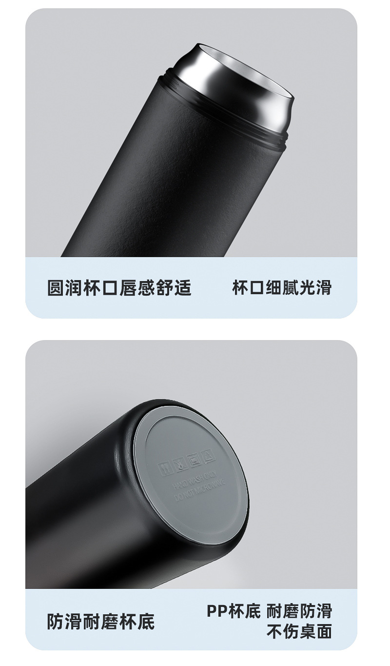 高颜值锤纹焖茶杯316不锈钢保温杯茶水分离双饮杯子商务礼品定制详情11