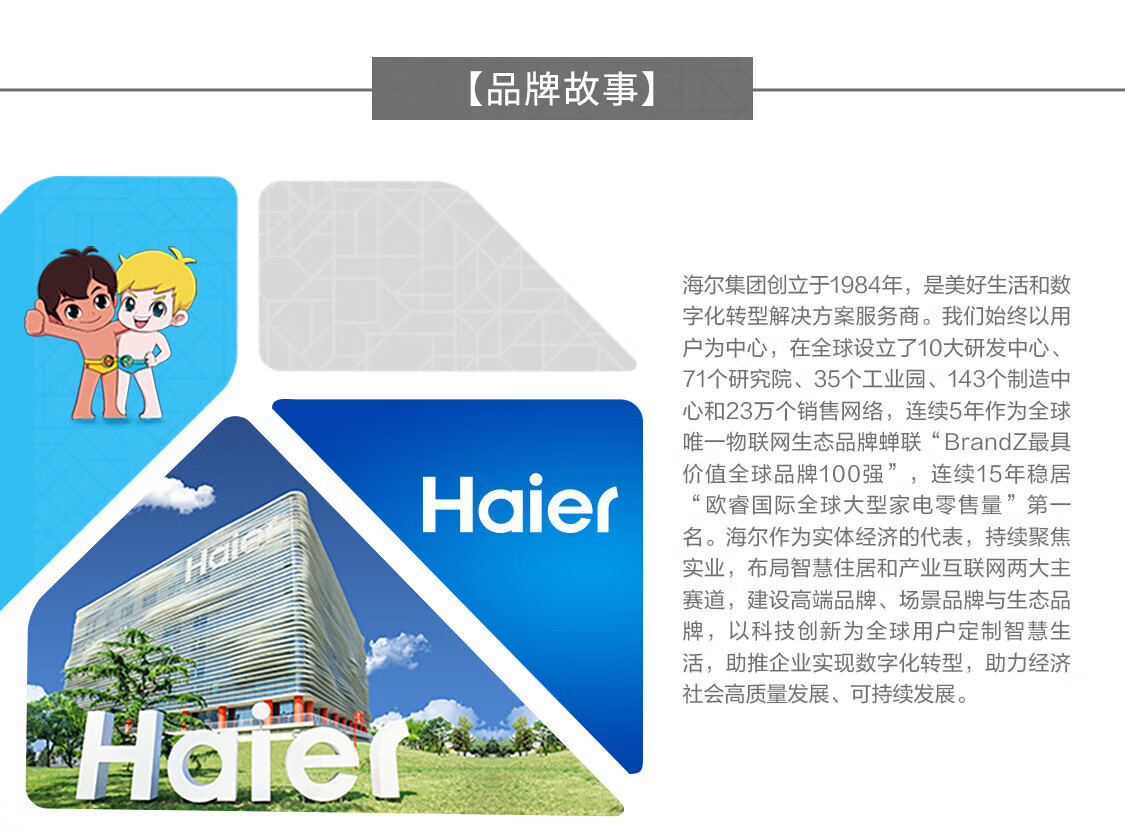 海尓波轮洗衣机全自动家用12公斤大容量新款直驱变频一级洗衣机详情24