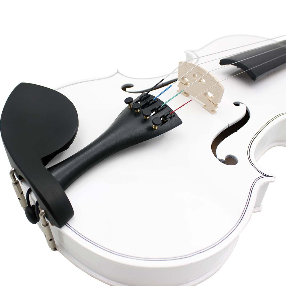 Cross-border violin set: White violin, adult beginner violin practice 4/4 basswood violin pic 19