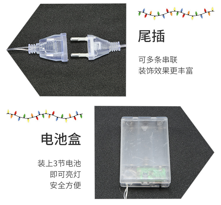 厂家圆形LED灯串小圆球圣诞节插电闪灯亮化节日装饰球形户外露营详情17