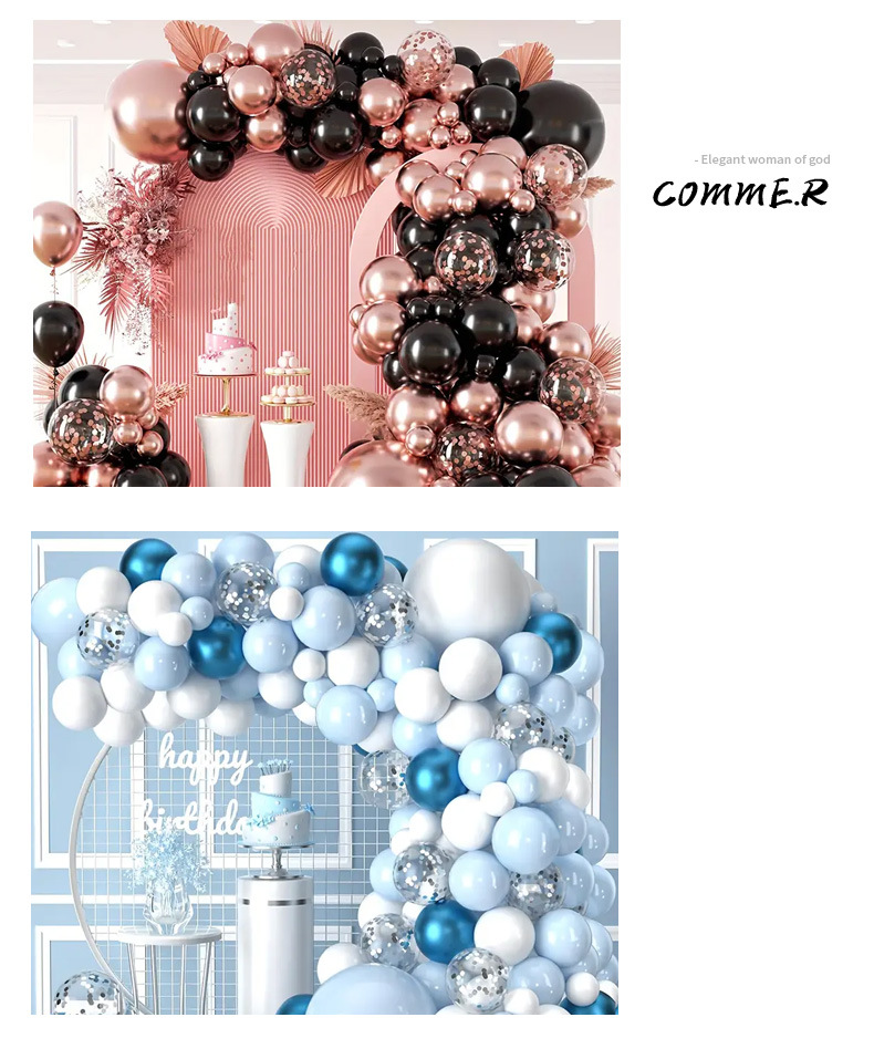 批发跨境热卖生日气球套装儿童生日婚礼庆典装饰氛围布置气球组合详情9
