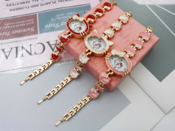 时尚KT猫卡通手表女学生手表儿童可爱手表手链表现货批发厂家热销详情11