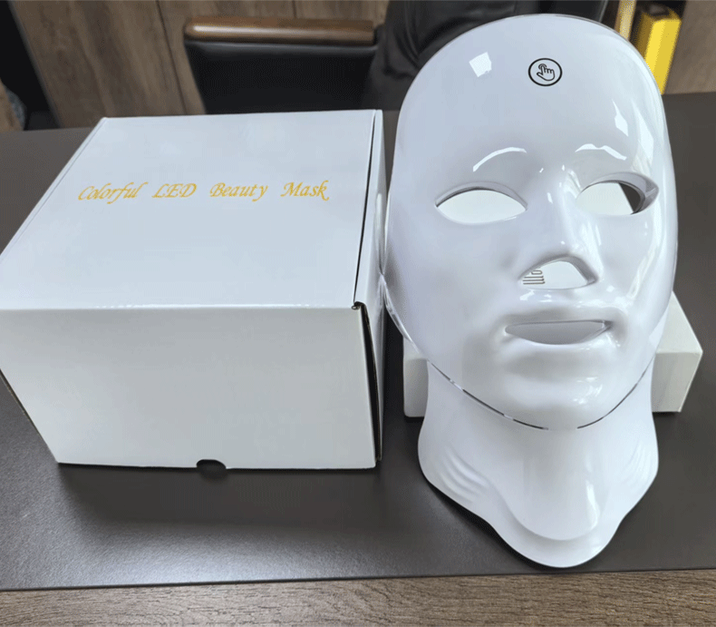 shanilak Cross-border best-selling rechargeable touch color light Mask Device, LED seven-color beauty mask, spectrometer beauty device pic 9