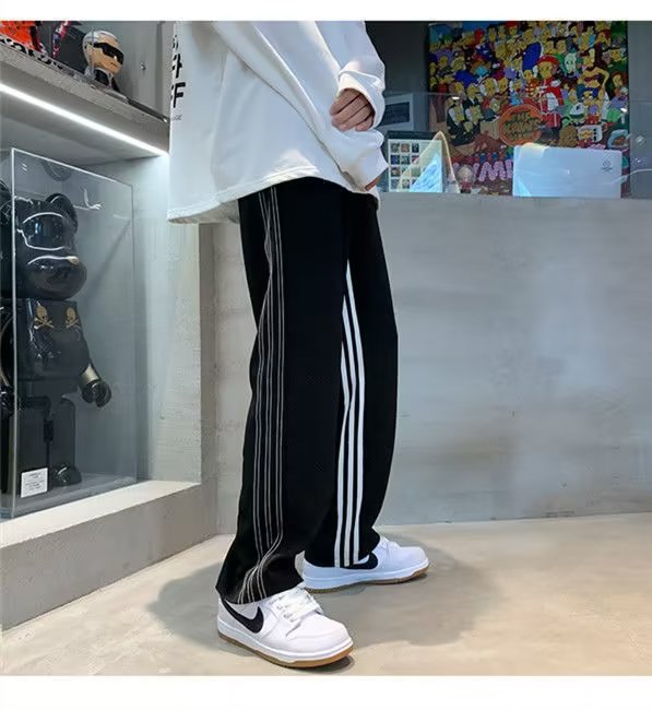 春秋季裤子男美式宽松潮流休闲裤直筒卫裤高街ins运动裤长裤子潮详情7