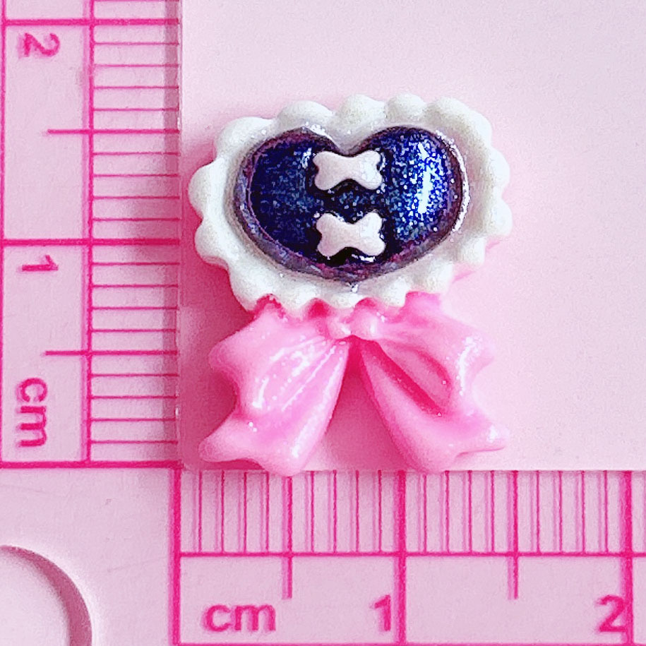 Special heart-shaped tie, bow, shiny accessory, hair accessory, diy cream phone case, handcrafted creative sticker pic 15