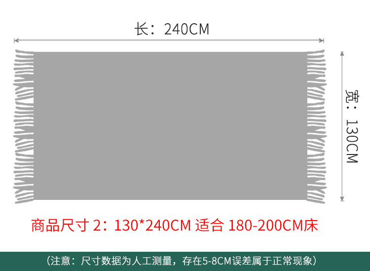 沙发毯盖毯子夏季办公室空调午休午睡毯 针织床尾巾毛华夫格搭毯详情34