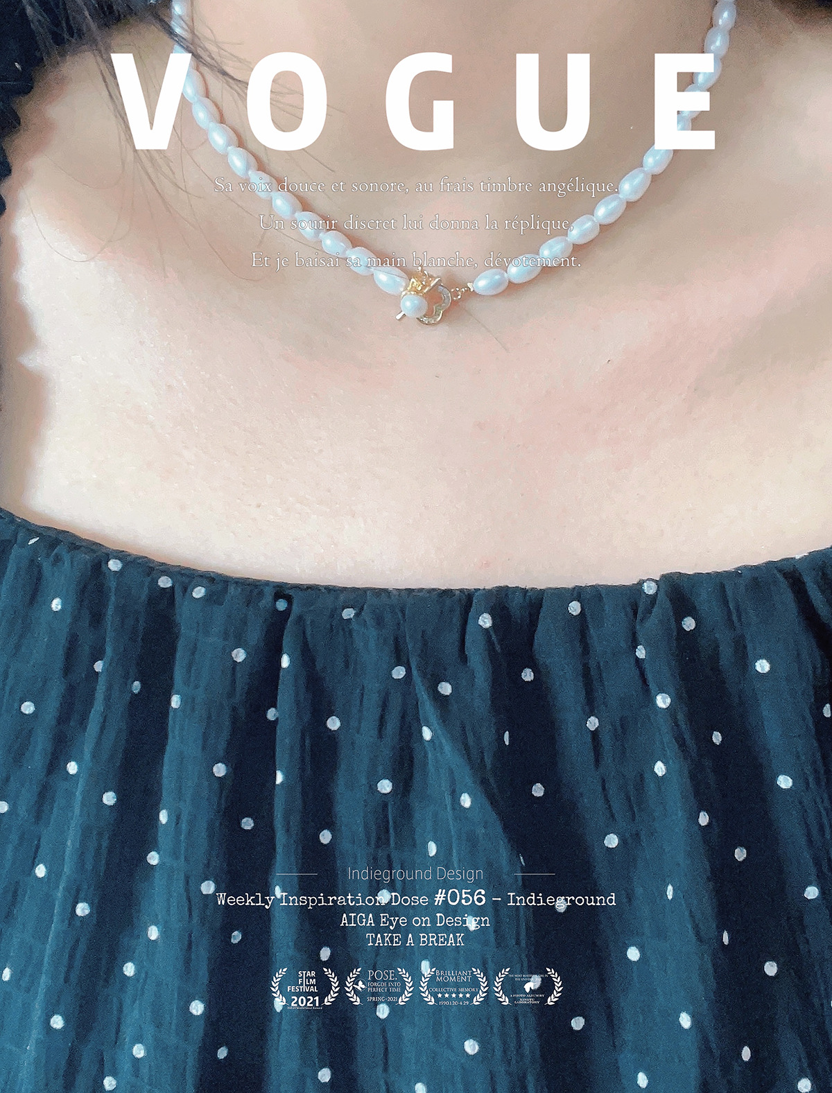Rice grain pearl freshwater pearl necklace for women, oval shape, spring and summer style, niche design sense, collarbone chain, simple necklace, forest style pic 1