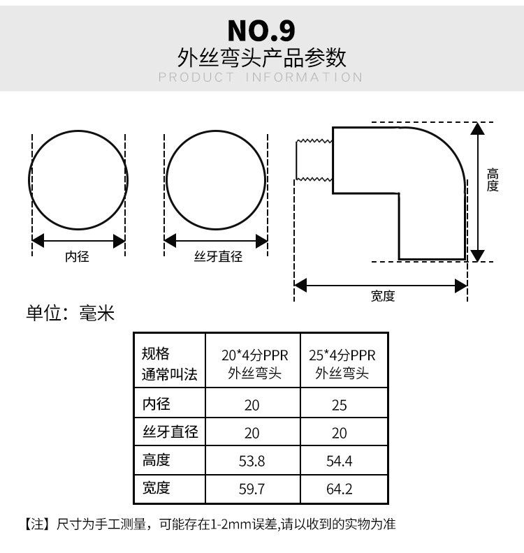 ppr水管配件热熔阀门自来水球阀开关20 25家用水暖管件大全活接头详情10