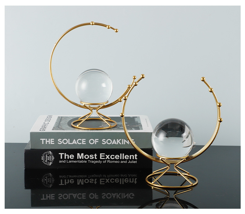 Wholesale of light luxury crystal ball handicrafts for home decoration, living room entrance, wine cabinet, office desk ornaments pic 7