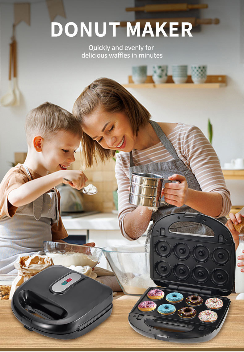 Cross-border export sandwich machine 10-in-1 detachable breakfast machine, cake, nut, doughnut and waffle machine pic 7