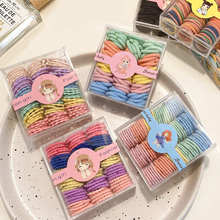 高弹力皮筋发圈 黑色三合一连接头绳扎头发女发饰厂家直销详情97