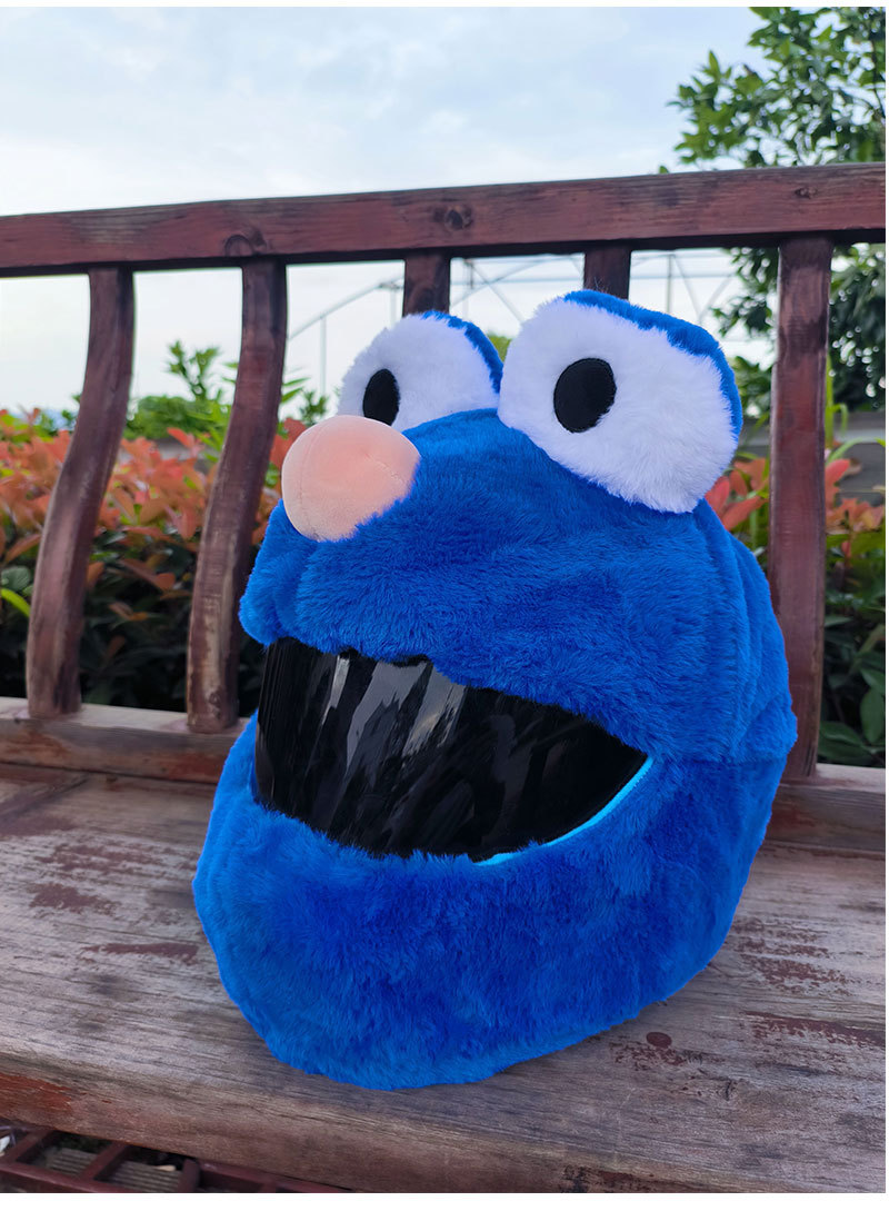 Pumpkin plush helmet cover, cute full helmet protective cover, cycling head cover, Easter pumpk-shaped protection pic 21