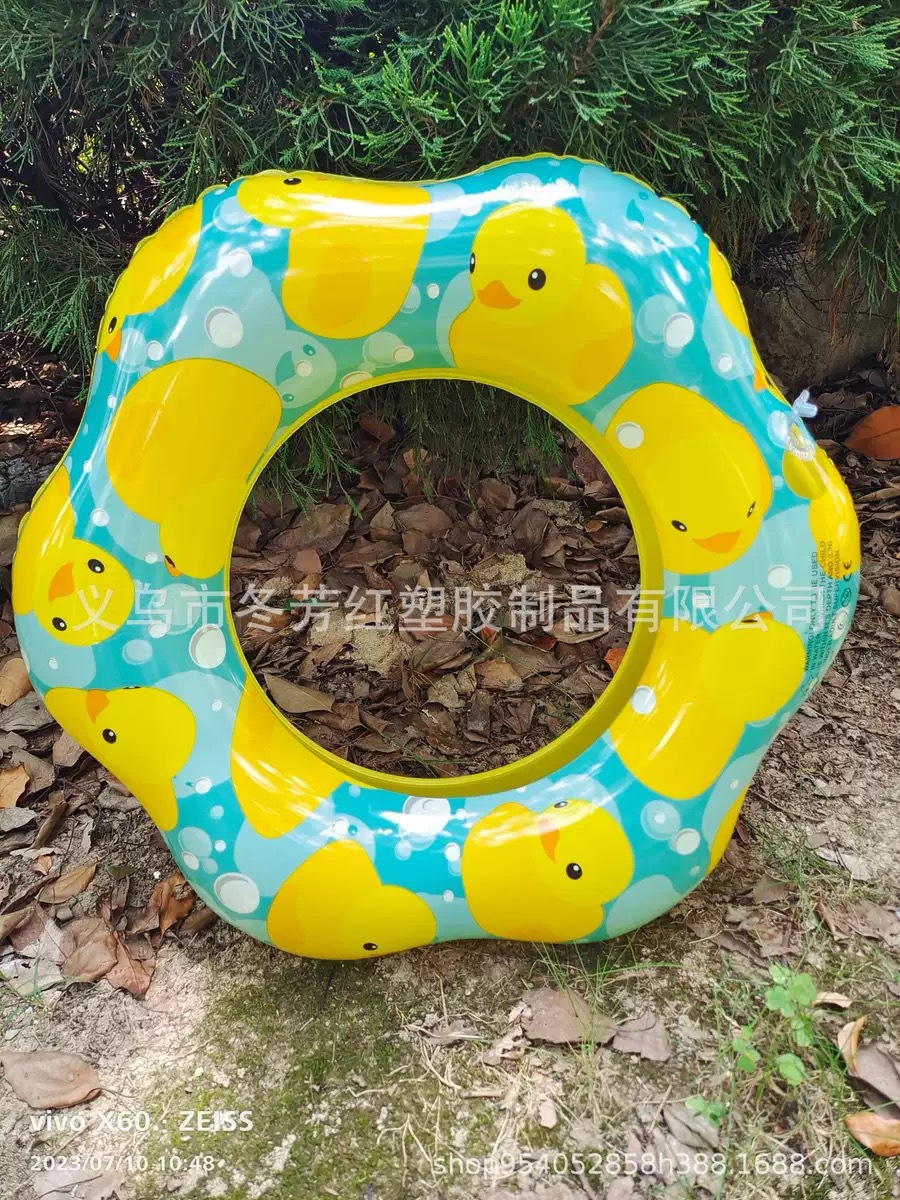 儿童小黄鸭充气泳圈批发水上乐园座圈成人PVC浮圈运动户外游泳用品详情3