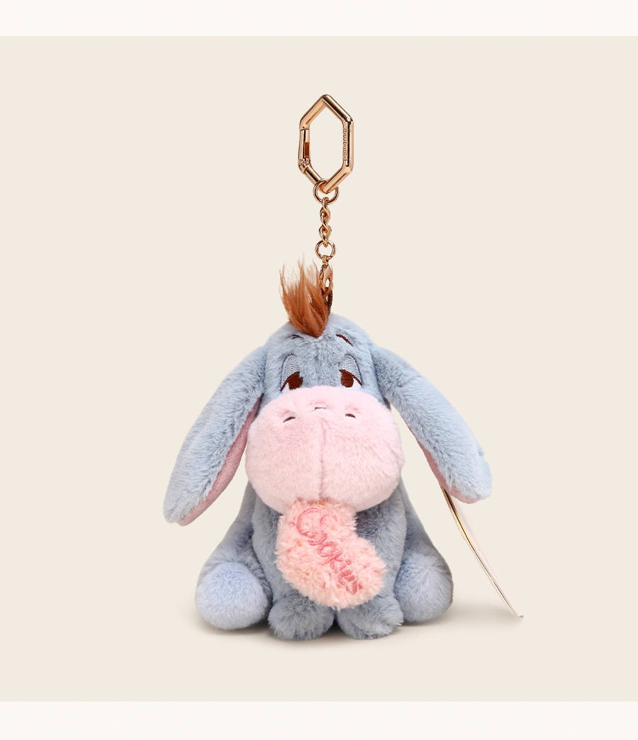 正版授权维尼小熊美味毛绒挂件可爱包包钥匙扣乐园周边公仔详情13