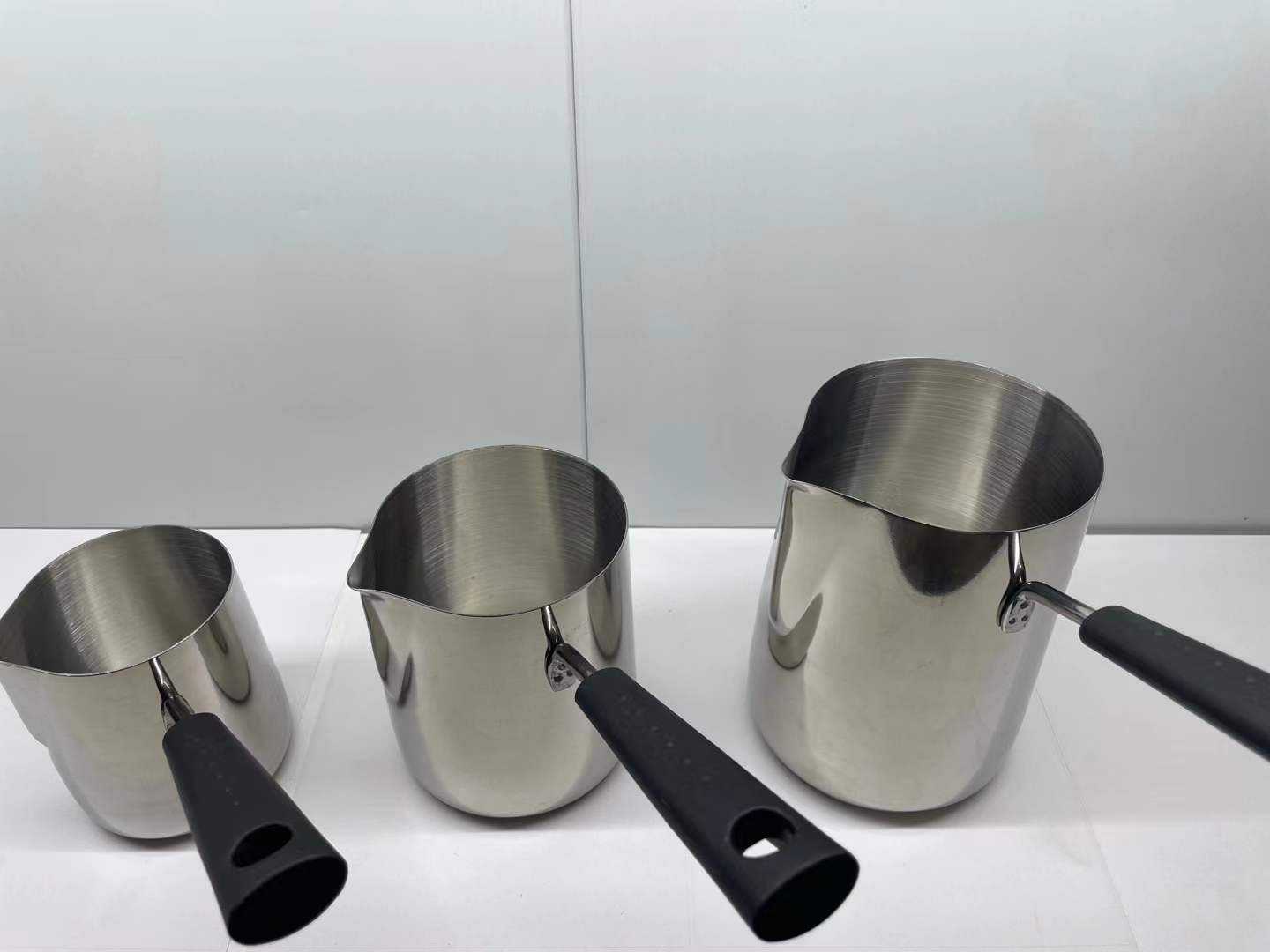 Fancy milk pot, stainless steel thickened baby food pot, baby cooking, mini deep pot, coffee cup, hot milk cup, pointed mouth milk cup pic 4