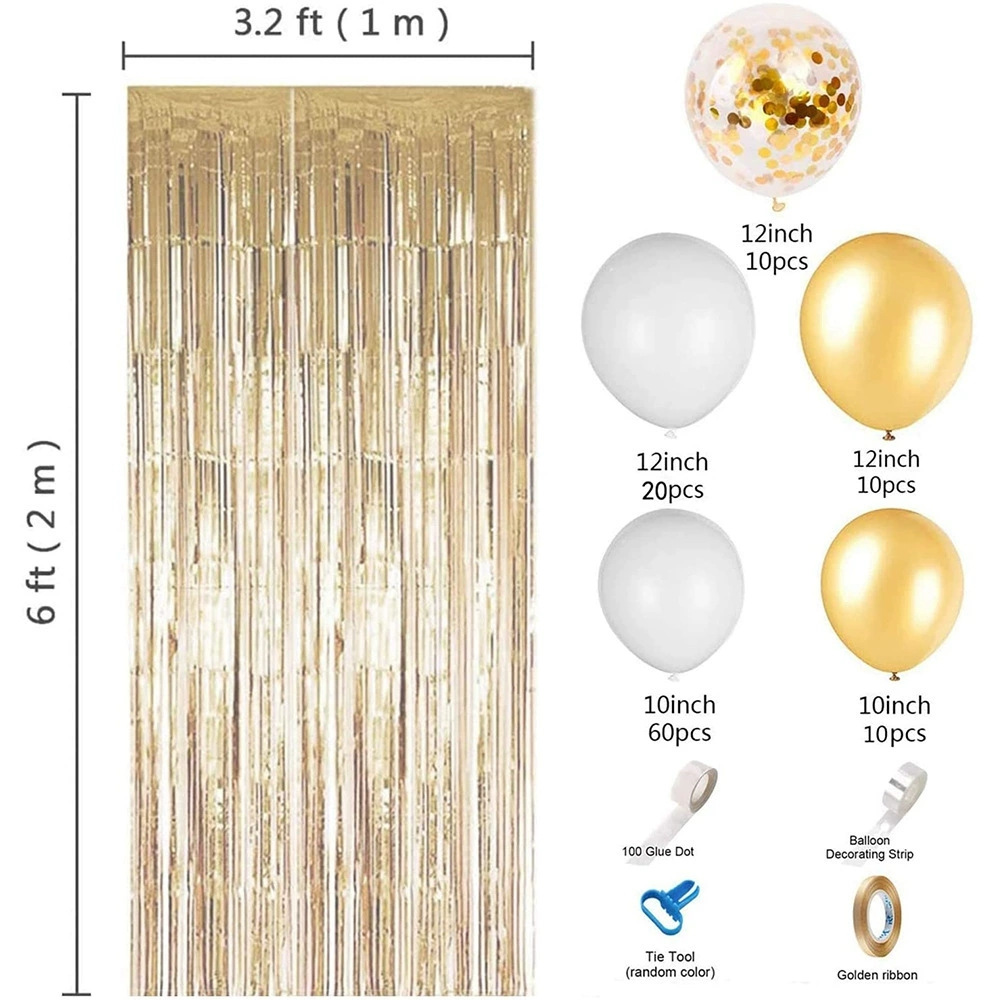 Cross-border rain curtain balloon set, multi-style birthday party, wedding decoration and arrangement, customized balloon set pic 10