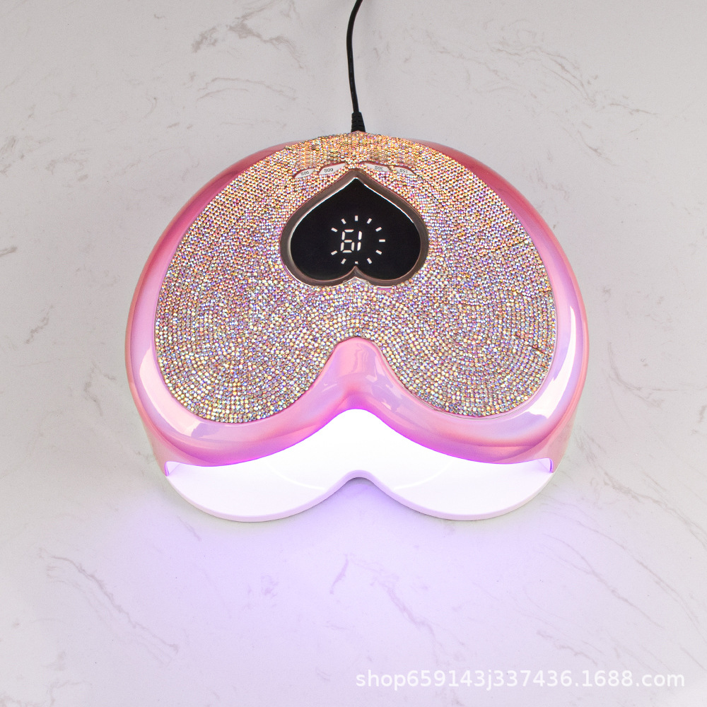 Factory direct sales of Japanese-style nail art light therapy machine 96W plug-in smart sensor nail baking quick-drying color diamond nail lamp pic 1