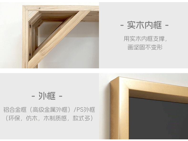 新中式抽象纯手绘大芬村油画 玄关肌理装饰画壁画客厅挂画高级感详情6