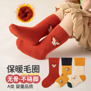 点胶防滑袜地板袜1-3岁宝宝婴儿袜子秋冬儿童中筒袜a类棉学步袜详情9