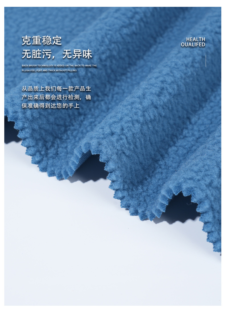 仿羊羔绒布面料时装外套卫衣面料鞋帽大颗粒羊羔绒布料详情4