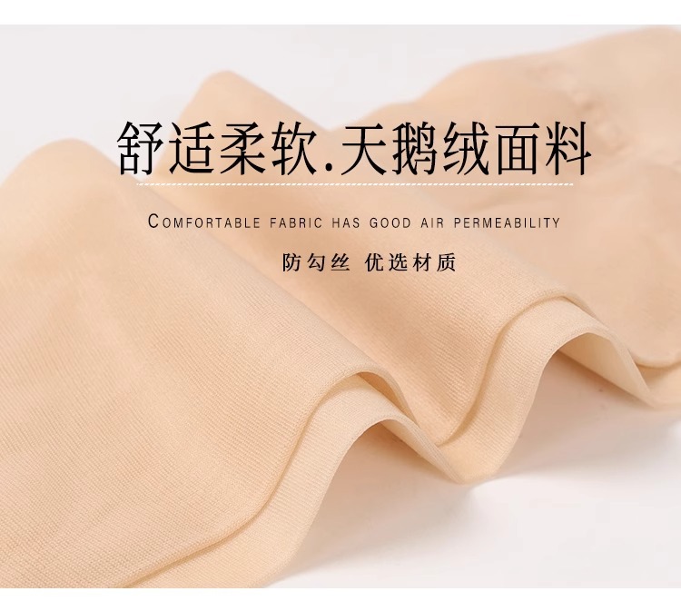 【加长款】丝袜短袜子女士防勾丝肉色钢丝面膜袜薄款透明耐磨夏季详情3
