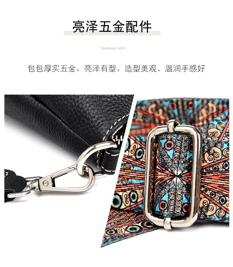 真皮流浪包女包头层牛皮包街拍新款潮时尚百搭三层软皮单肩斜挎包详情9