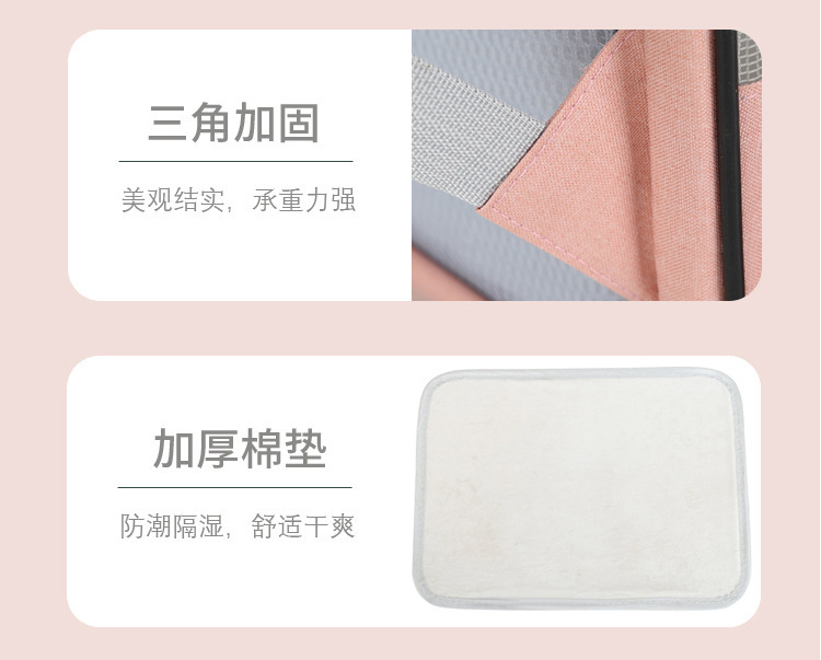 Portable breathable double-shoulder cat bag, foldable cat bag for outdoor travel pic 22