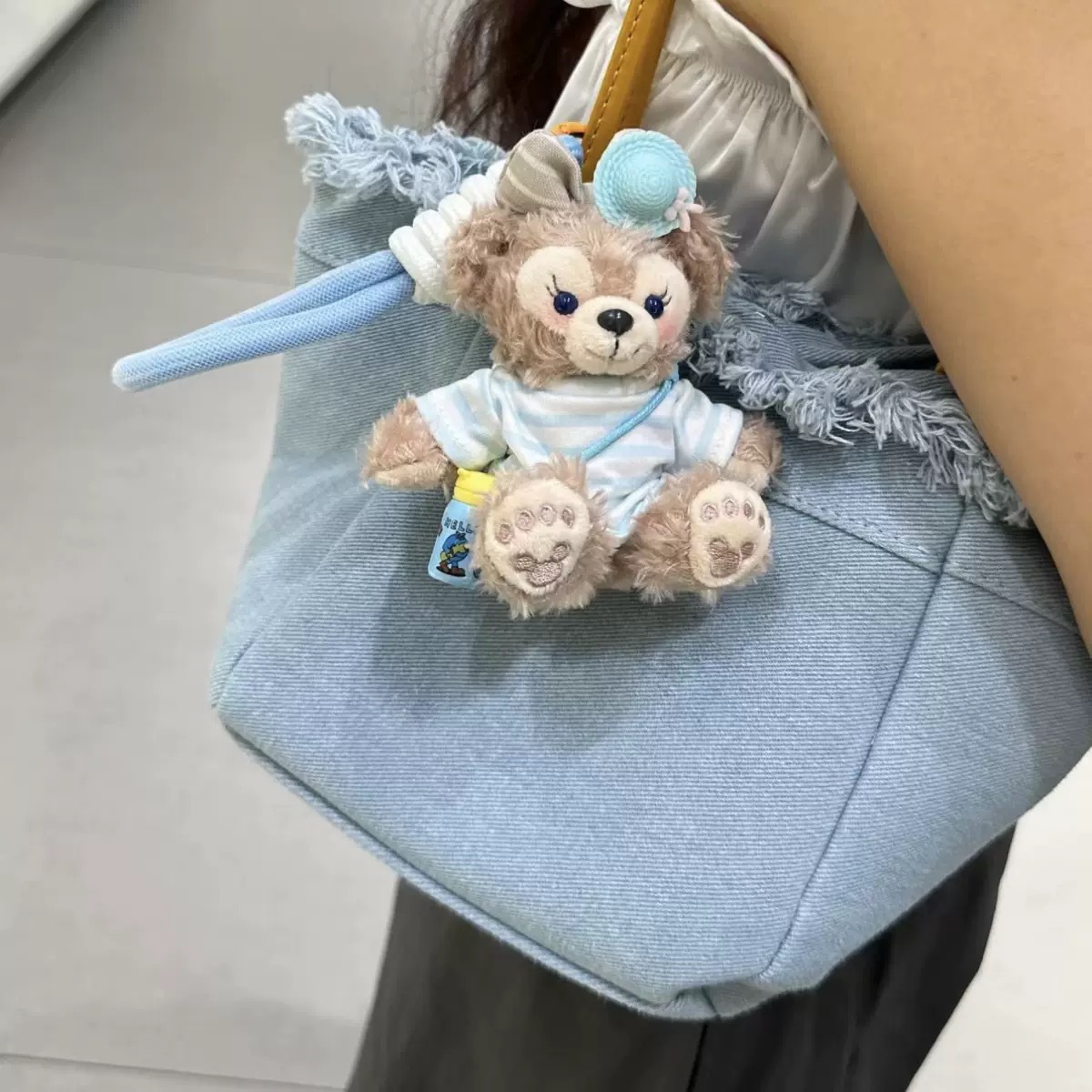 雪莉玫玫达菲小熊miu系包包挂件公仔书包配饰钥匙扣女生节日礼物详情3