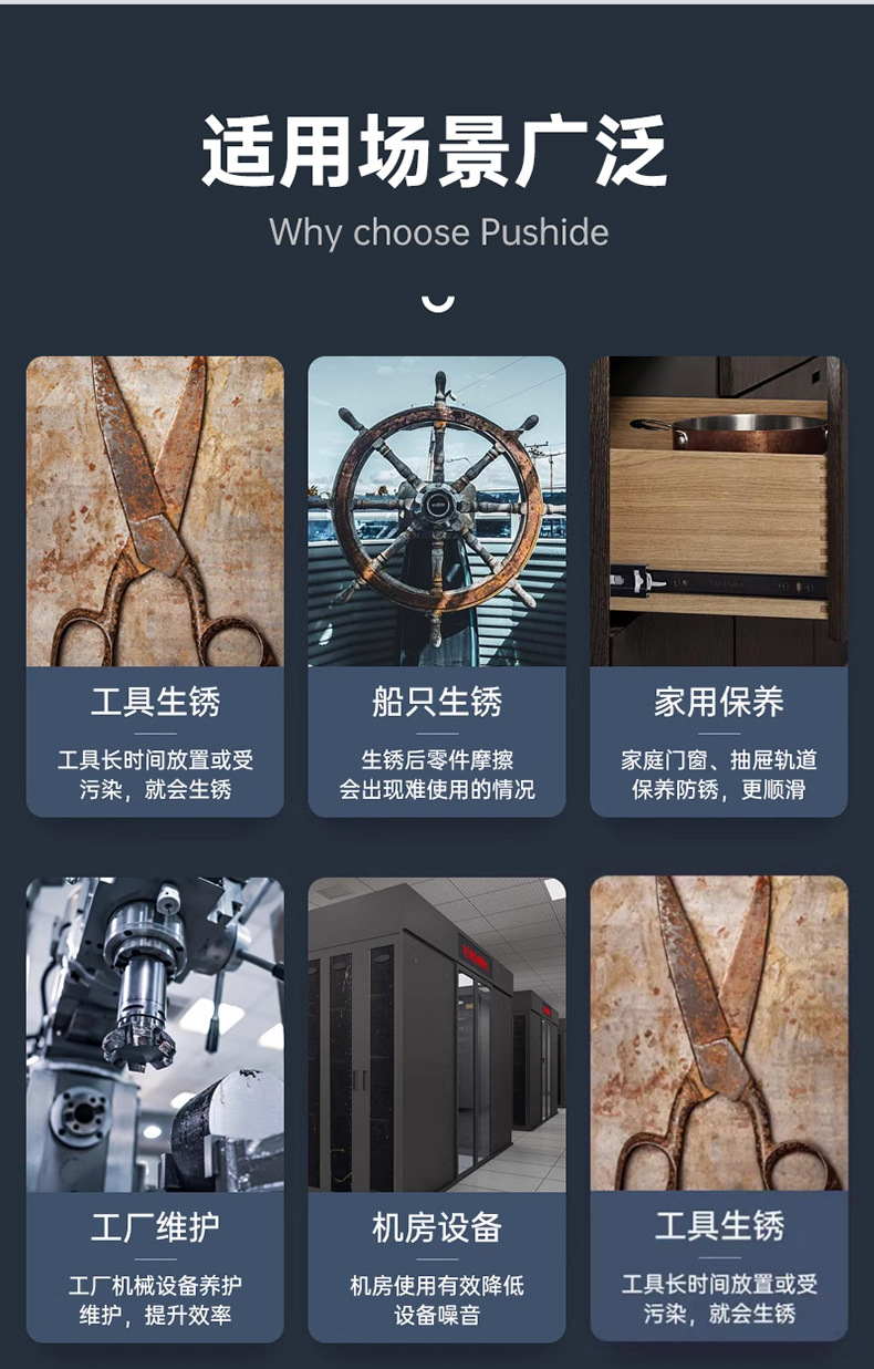 链条润滑剂除锈剂防锈润滑油剂金属强力清洁剂防锈除锈润滑剂批发详情4