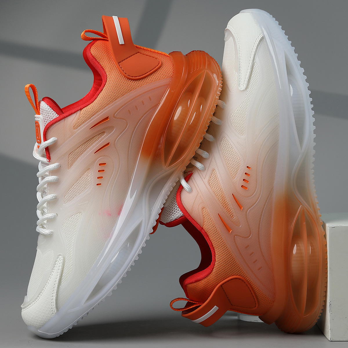 新款男式跨境代发潮流拼色运动鞋 时尚百搭透气增高跑步鞋 舒适内里男鞋单鞋详情4