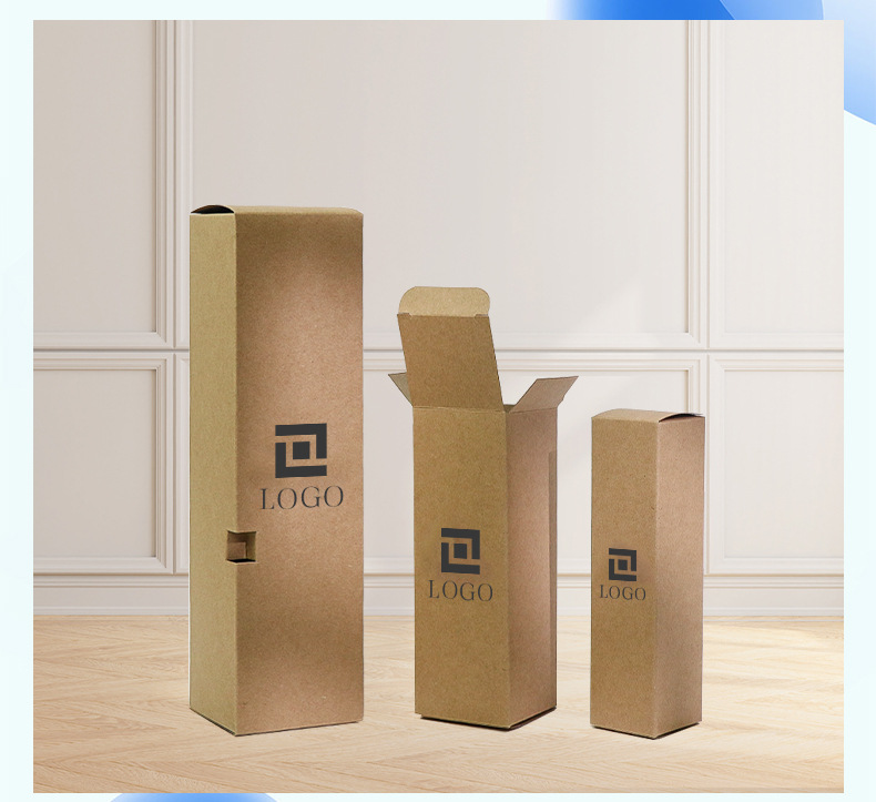 Customized cosmetic packaging boxes made of kraft paper, neutral folding double-insert boxes, essential oil color boxes for aromatherapy, and wholesale food boxes pic 13