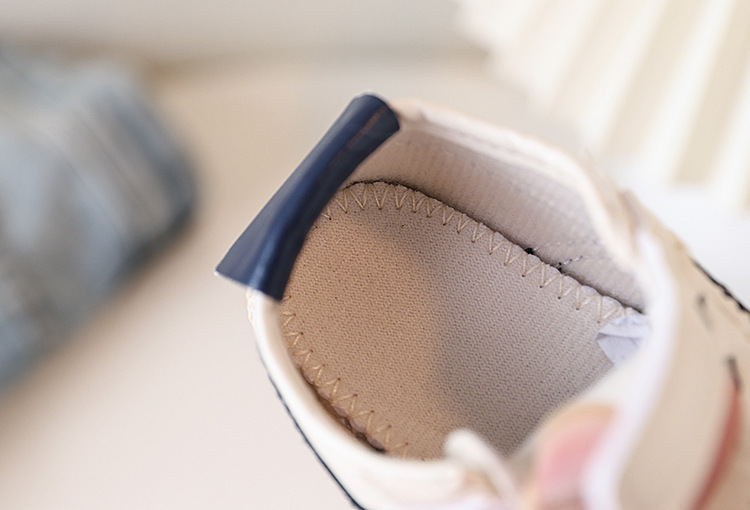 Soft-soled anti-slip walking shoes for infants aged 0-1 year old, boys and girls, 6-9-12 months, and sports color-blocked white shoes pic 16