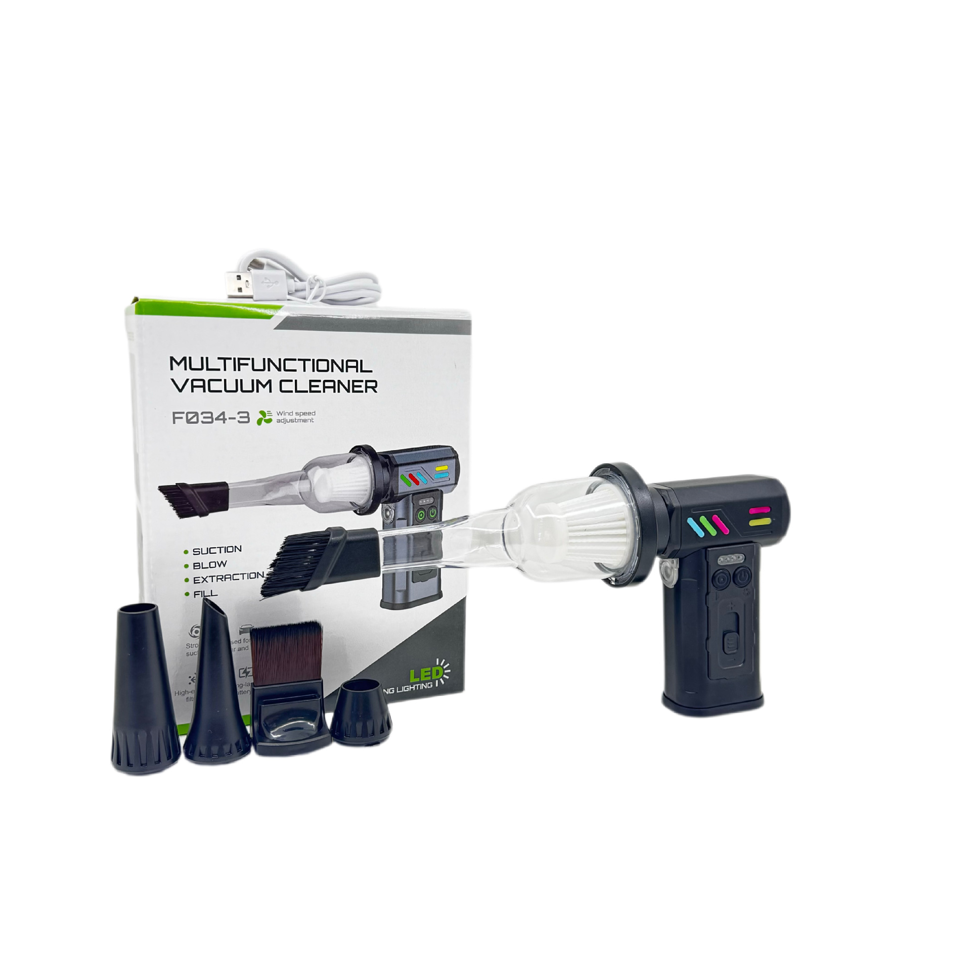 新款涡轮风扇手持吹风机露营家用户外大功率暴力电扇车载吹吸尘器详情3