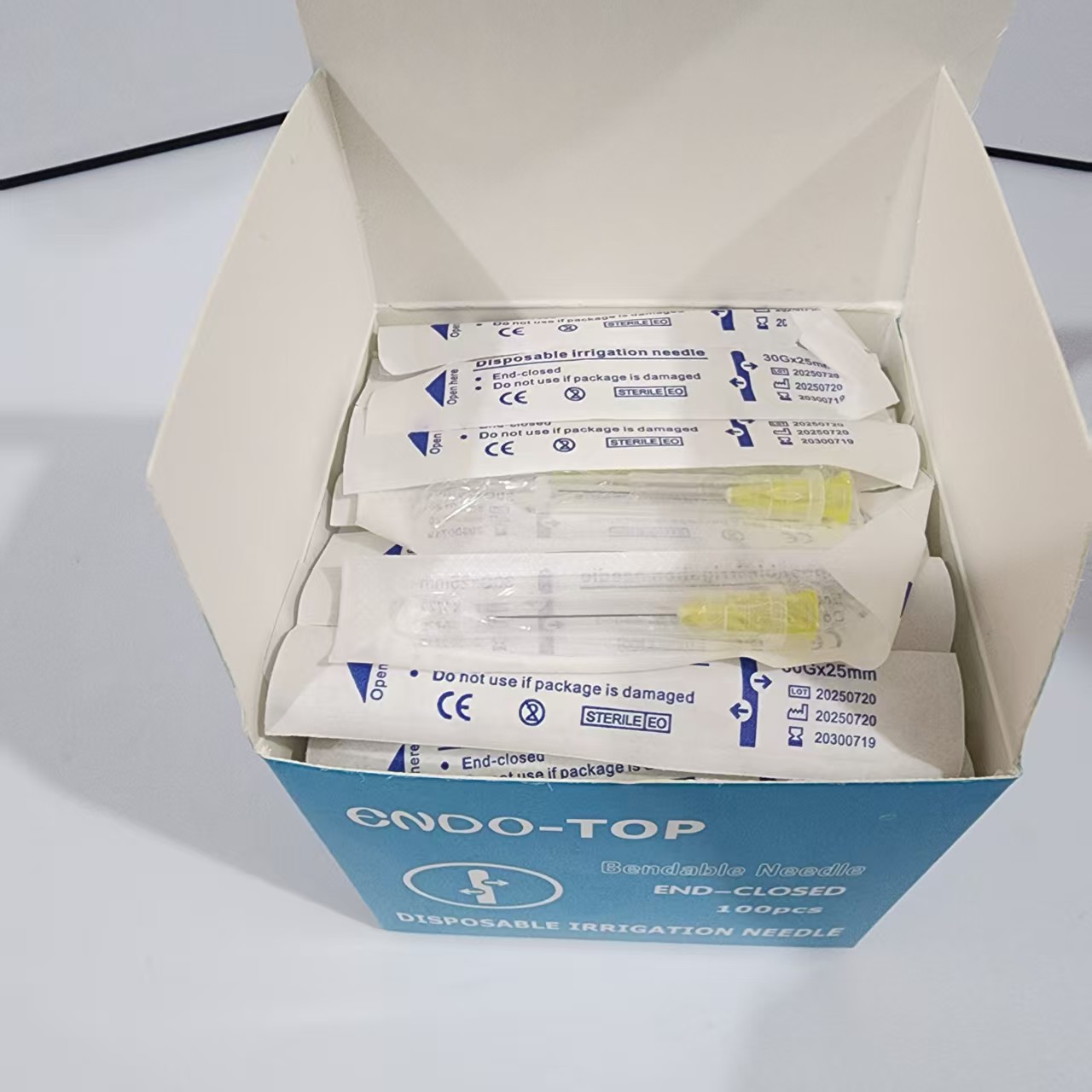 Foreign trade exclusive dental irrigation needle, disposable root canal irrigation needle, English independent packaging, single-sided and double-sided openings pic 9