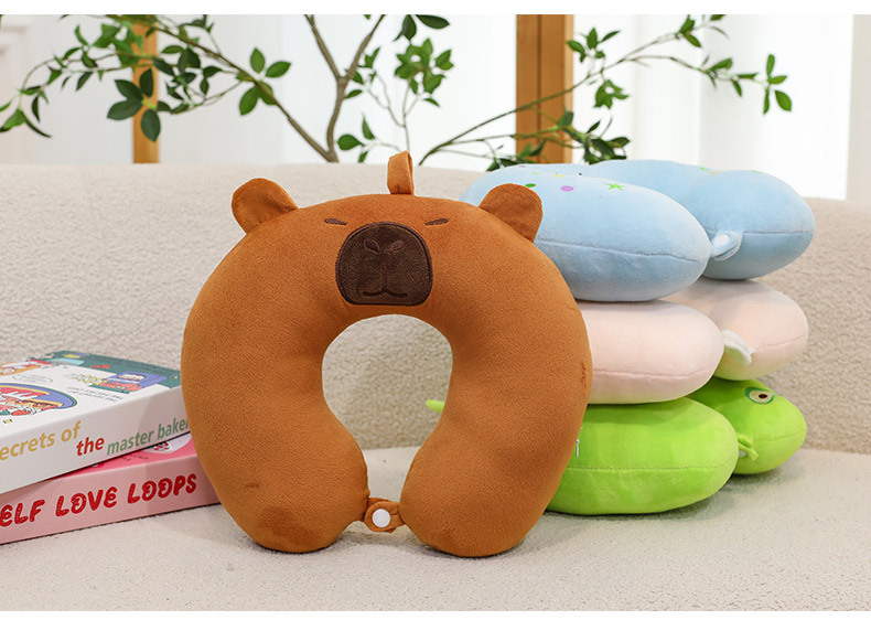 网红U型枕儿童学生午休睡觉创意便携式旅行坐车护颈头枕女生优选详情23