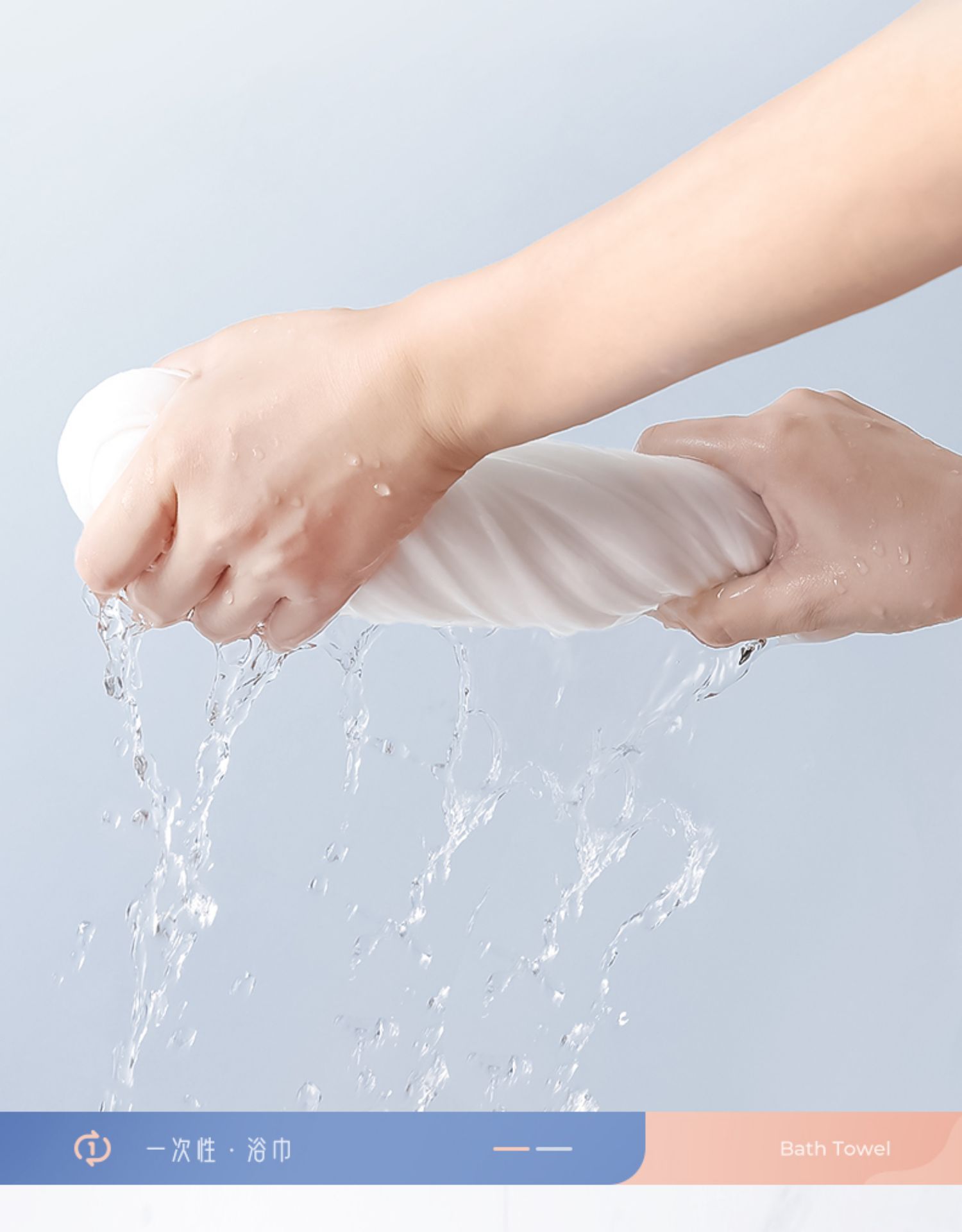 Disposable towel and bath towel set, individually packaged for travel, made of pure cotton, compressed, absorbent, thickened and enlarged, specifically for hotels pic 19