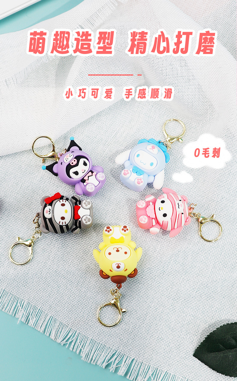 义乌小商品城新款PVC软胶KT猫钥匙扣可爱闺蜜书包挂件现货批发配饰详情3