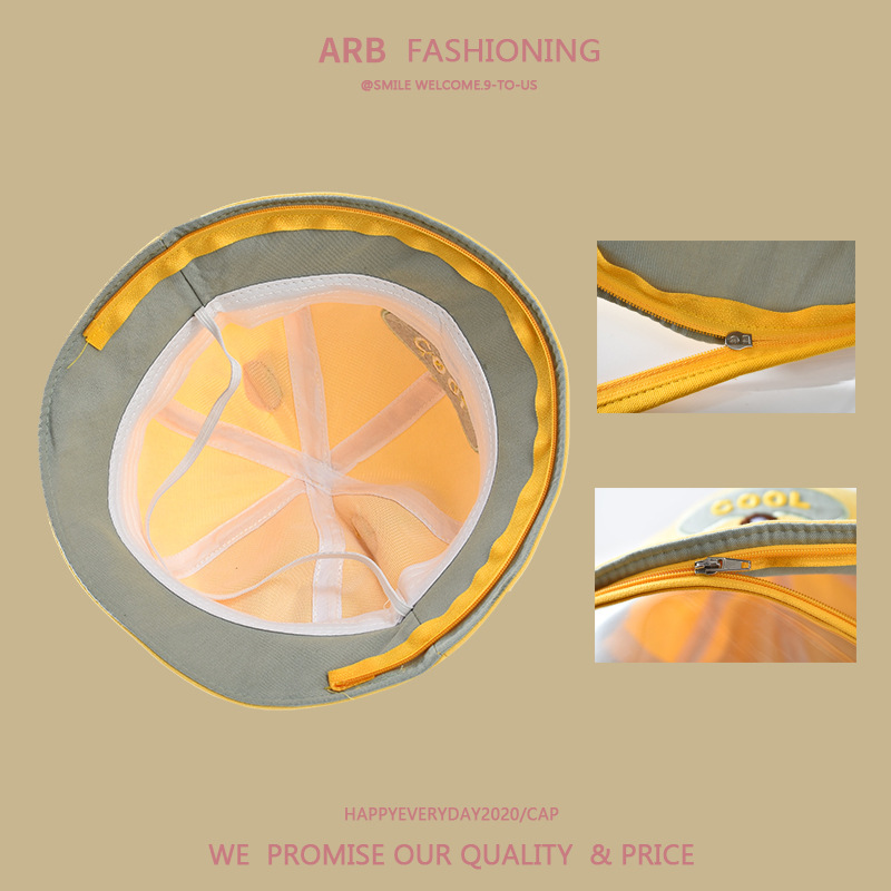 婴儿防护面罩0岁儿童宝宝防护帽防飞沫隔离外出帽子秋冬一岁详情2