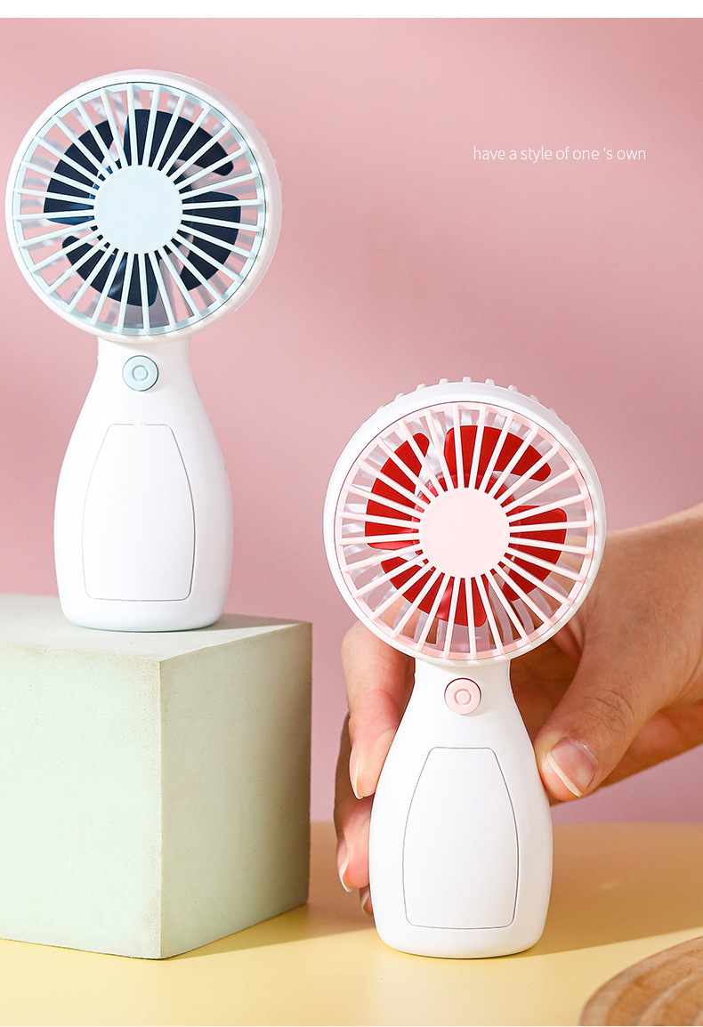 Summer handheld fan usb charging small fan portable mini dormitory desktop silent gift ground promotion wholesale pic 4