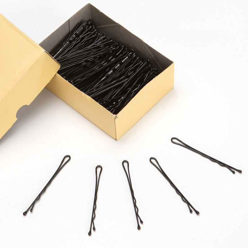 Boxed round-headed photo studio black hair clips, straight clips, side clips, small steel clips, straight hair clips pic 6