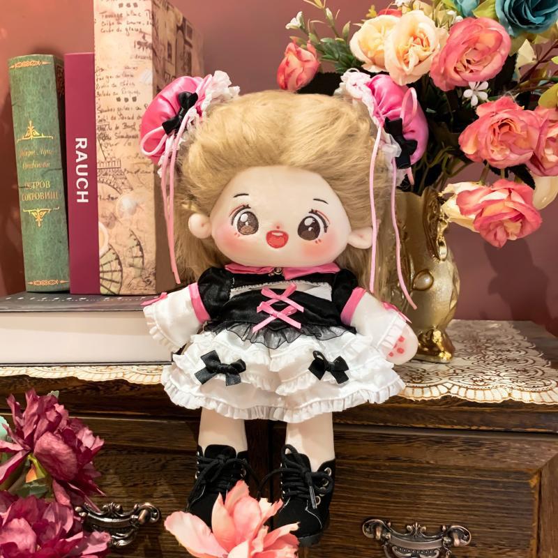 新款25CM长腿棉花娃娃系列礼盒兔女郎衣服可爱甜酷毛绒公仔礼物盒详情11