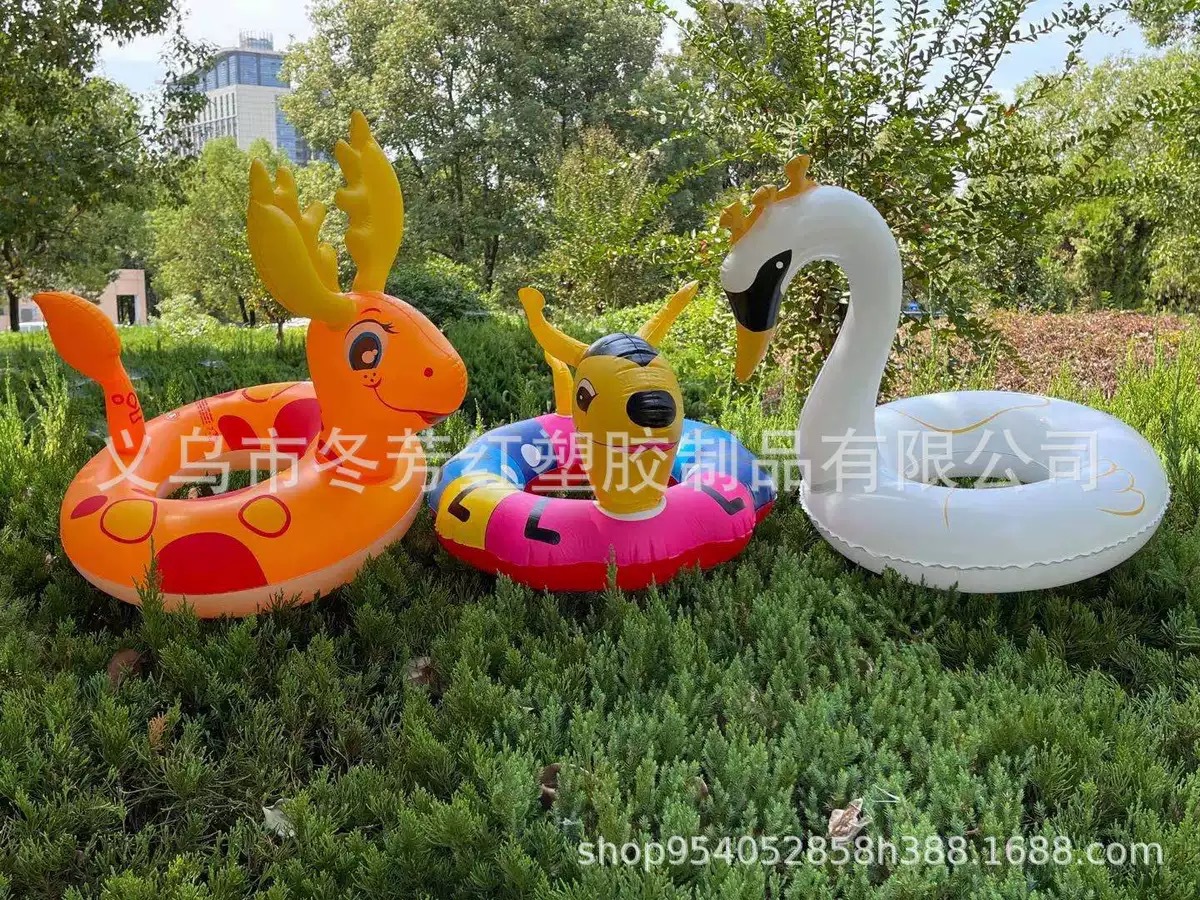 充气动物造型泳圈60cm蜜蜂蚂蚁儿童游泳圈适用3到6岁PVC充气玩具详情1