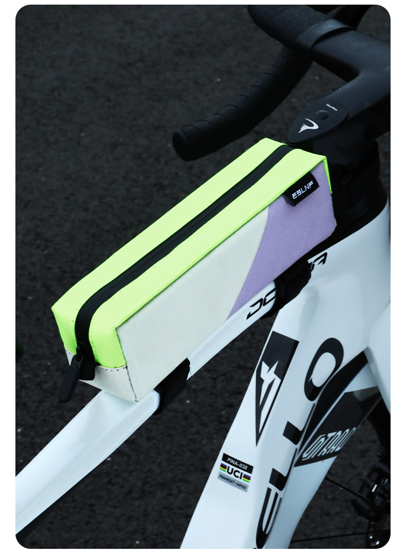 ESLNF mountain bike riding bag, top tube bag, color-blocked waterproof mountain road bike, front beam bag, bike equipment pic 7
