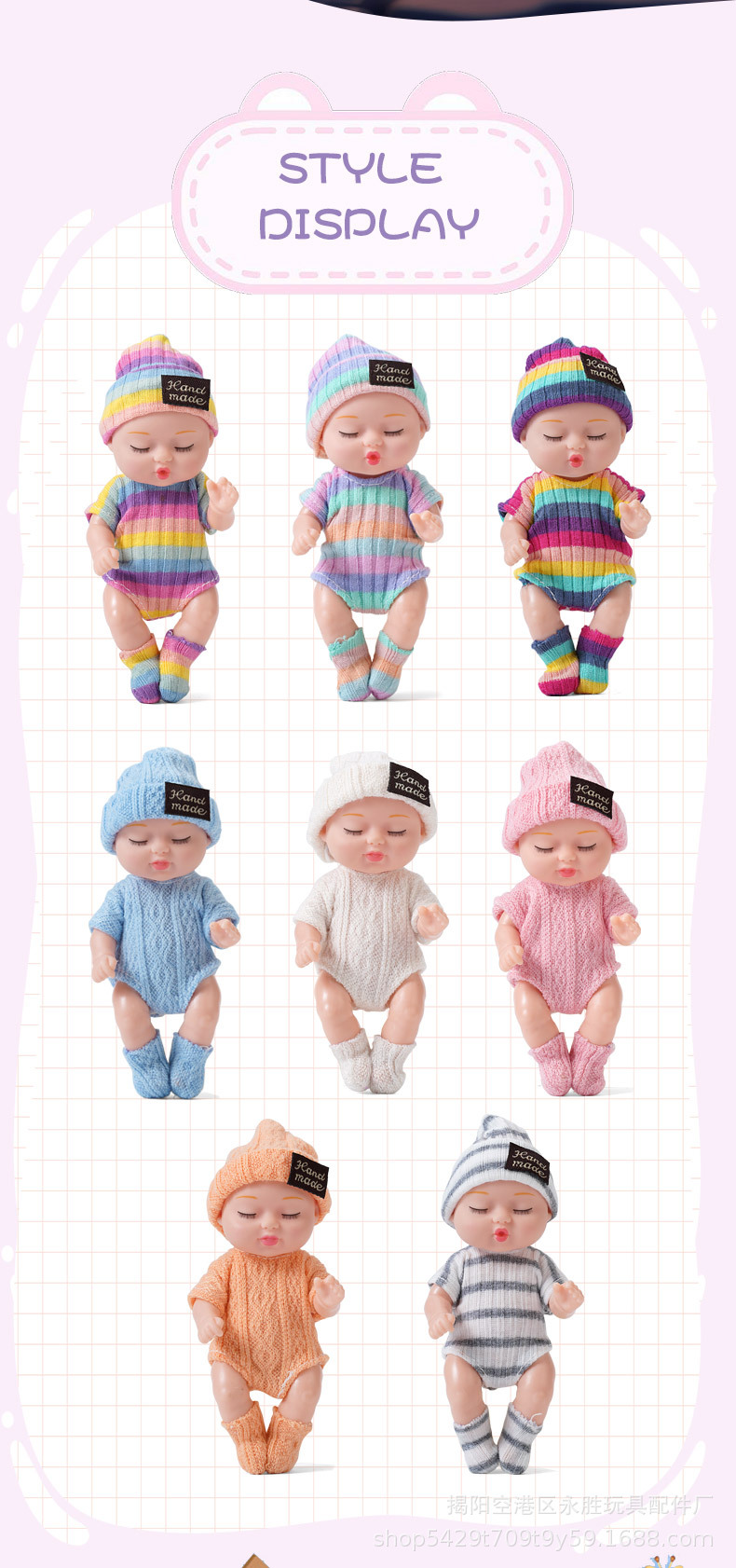 欧美洋娃娃睡眠仿真重生娃娃儿童玩具礼盒女孩公主跨境搪胶公仔玩偶详情7