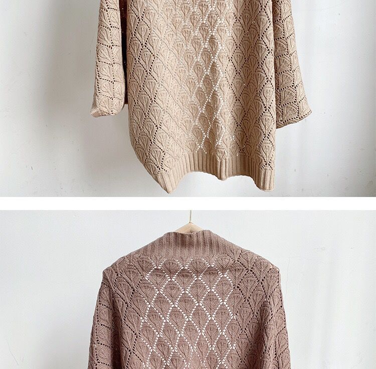 披肩女夏季高级感春夏新款针织外穿坎肩韩版百搭宽松夏天旗袍外套详情10