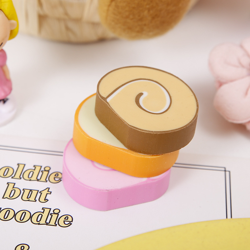 Swiss roll erasers are cute, clean, leave no marks, and are non-toxic. They are also student prize erasers. Wholesale from the manufacturer pic 6