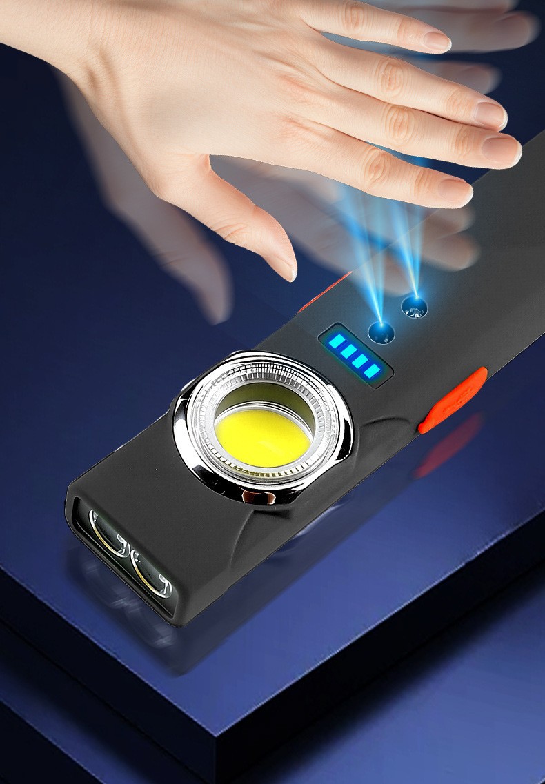 Multifunctional portable mini high-intensity dual light source work light TYPE-C Outdoor magnetic long-range radiation work coat and hat clip light pic 10