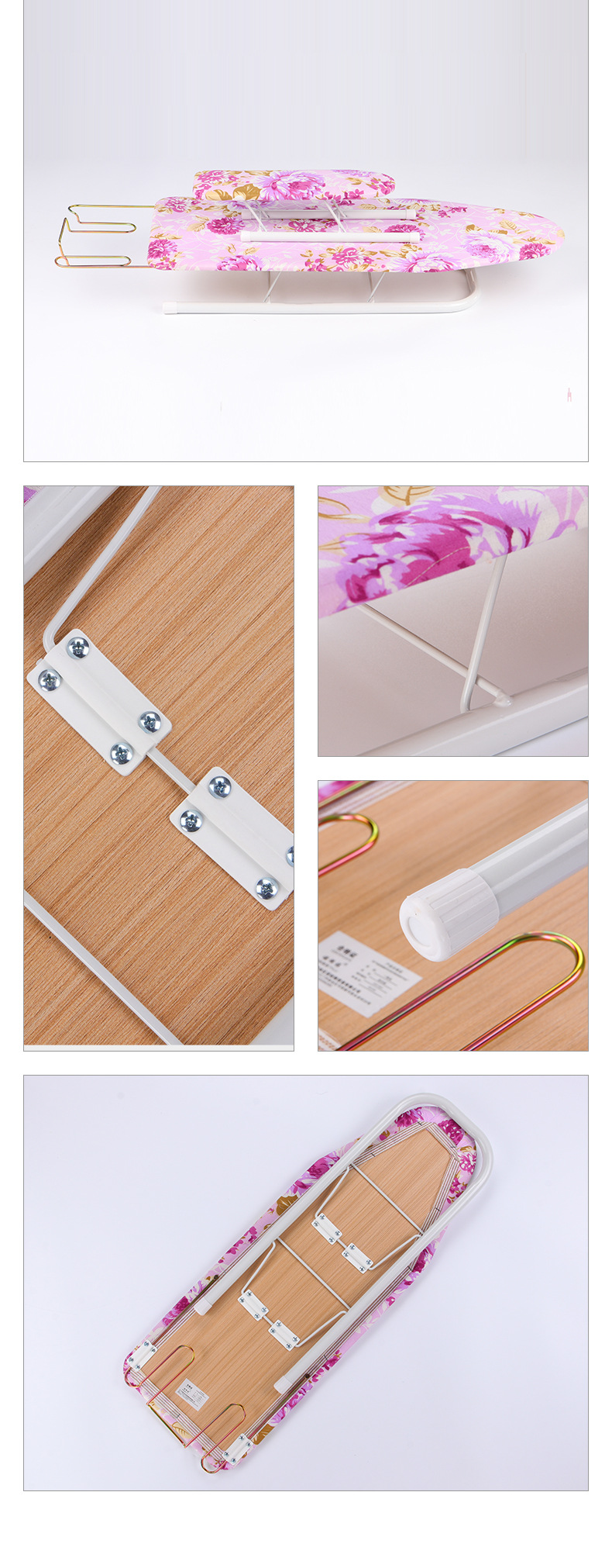 The desktop folding household reinforced ironing board is stable and convenient, and can hold an iron. Ironing table, one-piece consignment pic 11