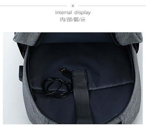 男士背包大学生双肩包简约商务电脑包大容量休闲上班通勤旅行背包详情25