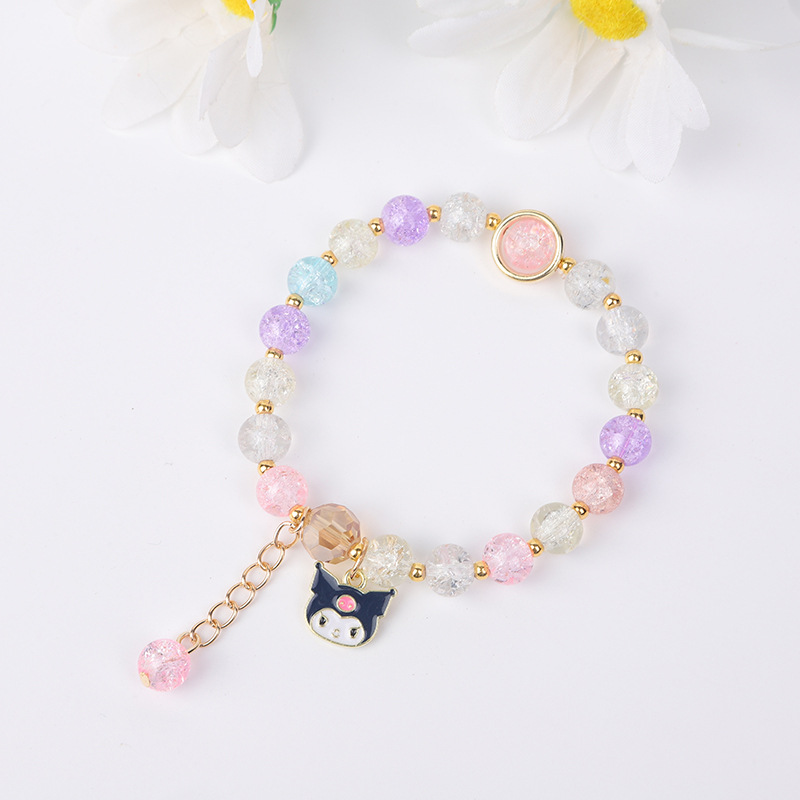 爆花水晶手链三丽欧系列少女韩版首饰库洛米朵闺蜜学生手串饰ins详情11